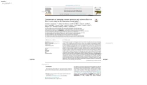 Contaminants of emerging concern presence and adverse effects in fish: A case study in the Laurentian Great Lakes*